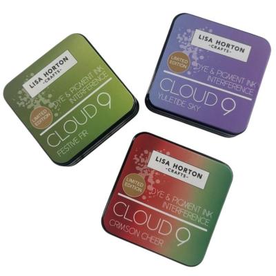 Lisa Horton Crafts Premium Dye Based Pigment Ink Interference - Chrimson Cheer, Festive Fir, Yuletide Sky